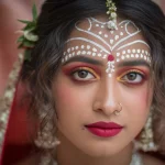 Bengali Bridal Makeup in Red & Gold