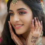 Bold Eyes & Nude Lips Makeup for Brides Trend