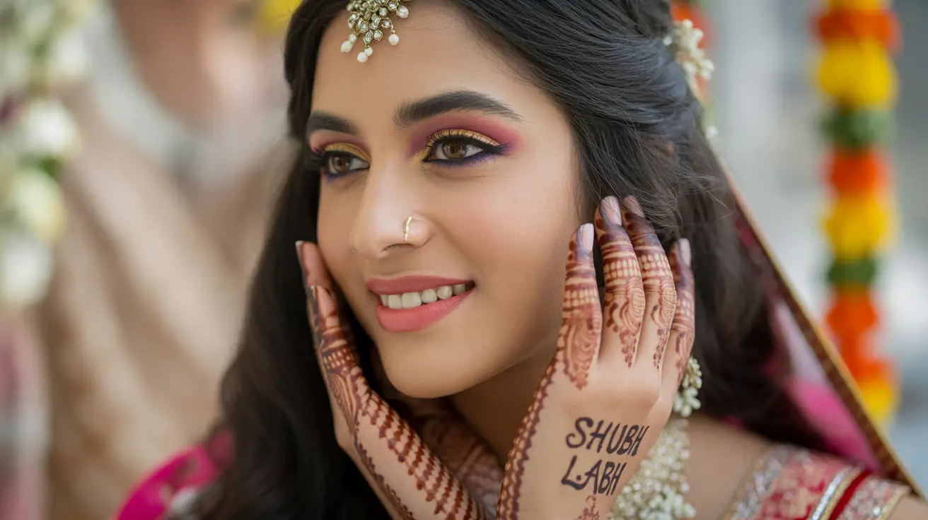 Bold Eyes & Nude Lips Makeup for Brides Trend