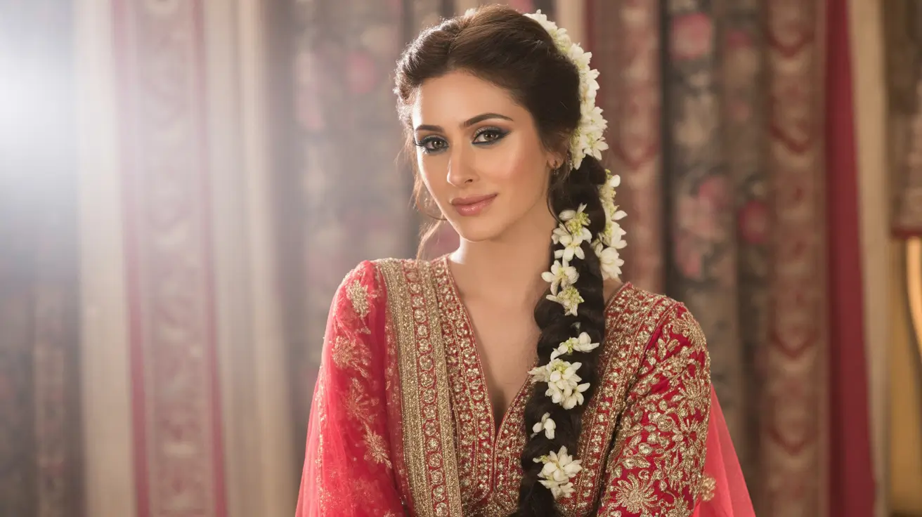 Punjabi Bridal Makeup with Bold Eyes
