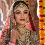 Rajasthani Bridal Look with Bold Eyes & Red Lips